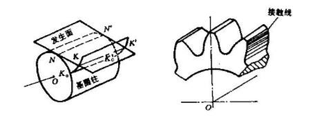 漸開線直齒圓柱齒輪的漸開線形成
